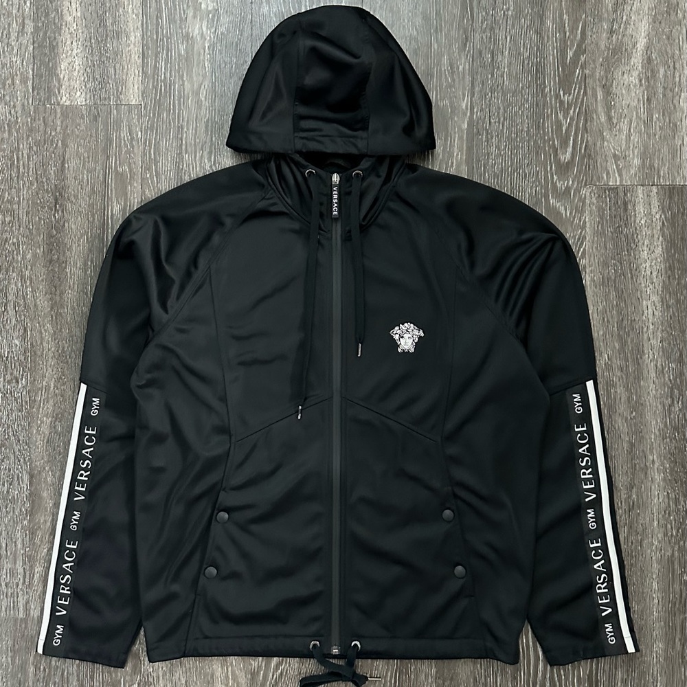 Versace Gym Zip Up Track Jacket Hoodie